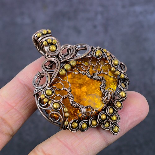 Baltic amber gemstone copper - gemstone,