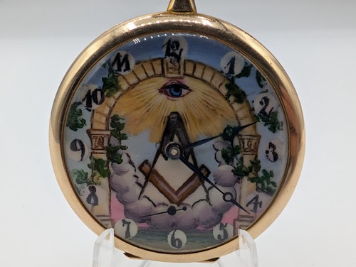 9ct gold art deco - art, masonic