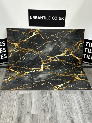 60x120cm black gold wave - gold,