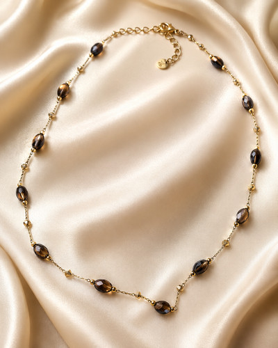 Elegant brown black - elegant, beaded