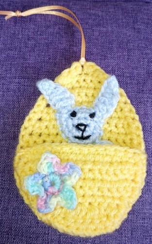 Easter egg rabbit pouch - &,