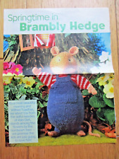 VINTAGE ALAN DART SPRINGTIME BRAMBLY HEDGE WILFRED TOADFLAX KNITTING PATTERN