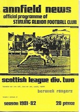 Stirling Albion v Berwick