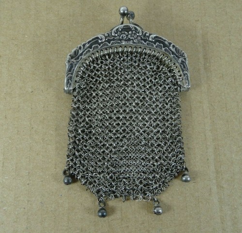 Antique mesh purse - mesh,