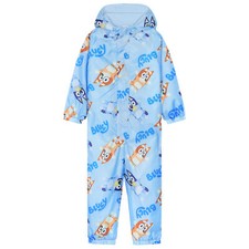 Bluey Boys Puddlesuit Hooded Long Sleeve Warm Comfy Outfit