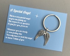 Gift & Card Special Angel - Bag Charm Keyring Sympathy Thinking Of You
