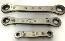 S-K Tools  ratcheting box wrenches x 3 USA