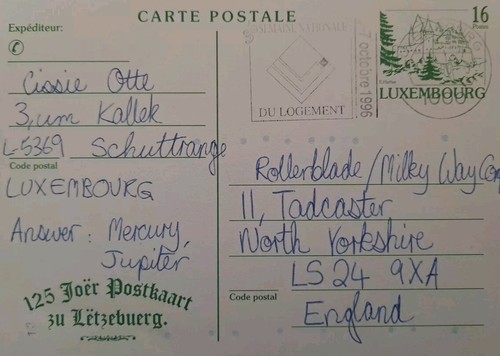 Luxembourg 1996 tadcaster - 1996-,