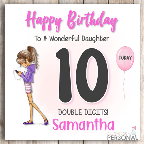 Personalised 10th birthday - 10th,