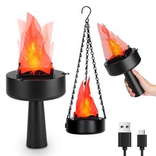 3D Fake Fire USB Rechargeable