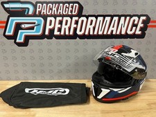 CHEAPEST HJC i70 ELIM MC1 Full Face Motorcycle Helmet RWB Size MEDIUM #C