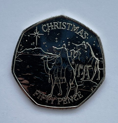 Gibraltar christmas 50p 2022 - christmas,