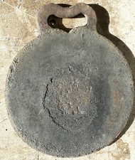 Antique Cast Iron Traditional Welsh Bakestone 29cmx8mm 3.8kg No123