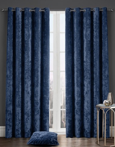 Luxury crushed velvet curtains - crushed,
