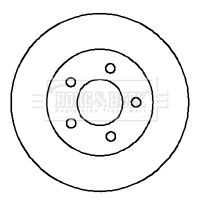 2x Front Vented Brake Discs