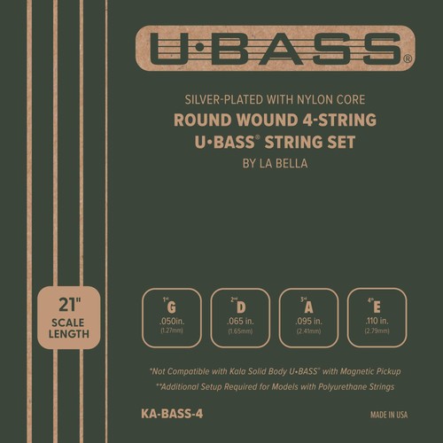 Kala bass silver - u-bass, silver-plated