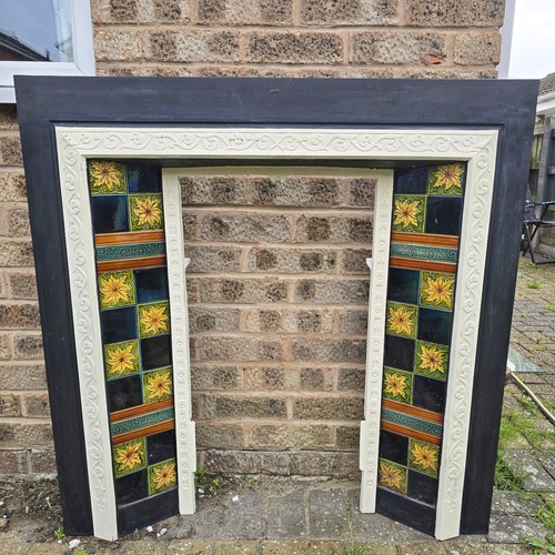 Cast iron fireplace surround - cast,