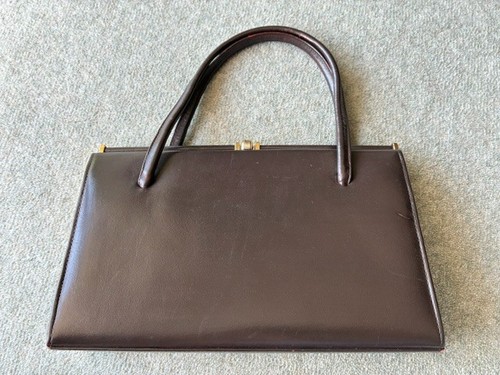 Brown leather vintage - , handbag
