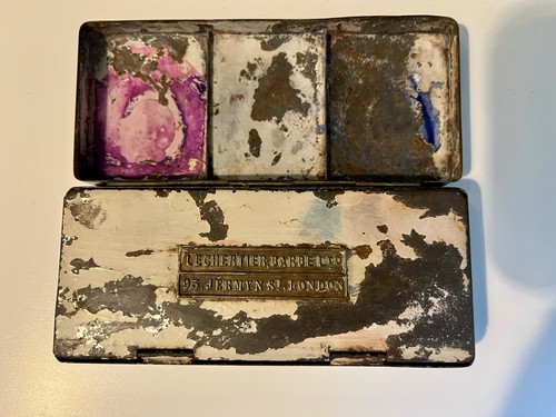 Antique watercolour box - watercolour,