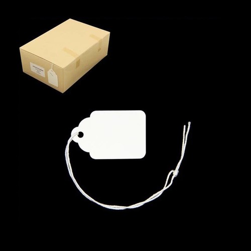 1000 white strung tickets x - strung,
