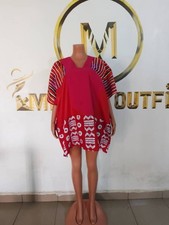 SisiB0 Beautiful African Ankara Bubu Shift Dress, Fashion Trendy Lady, Size L/XL