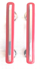 2 x Vintage Red & Chrome