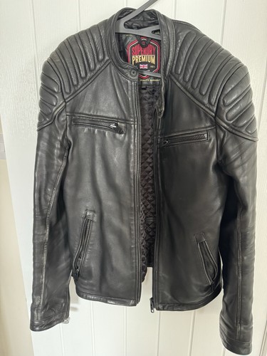 Superdry men leather jacket - men's,