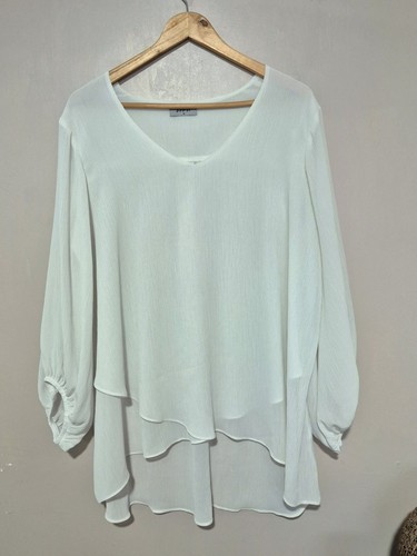 White boho blouse size - blouse, 18