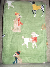 Dog breeds print fleece