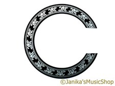 Acoustic guitar rosette ring 104mm sound hole 140mm outer peel stick pickguard