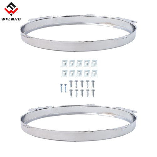 Headlight bezels chrome pair - headlight,