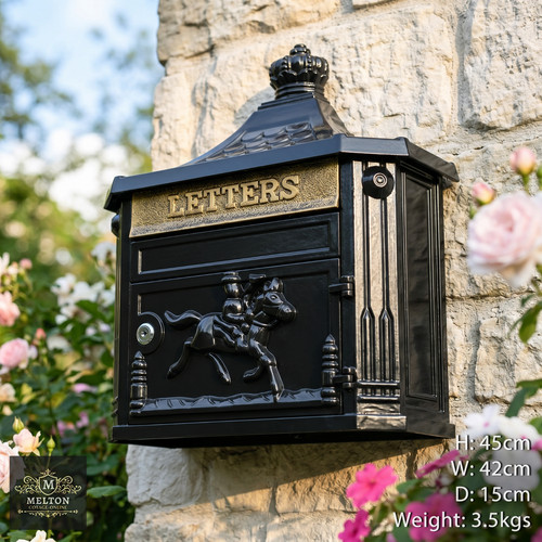Luxury black cast aluminium - black,