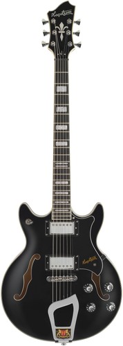 Hagstrom alvar black - black, gloss