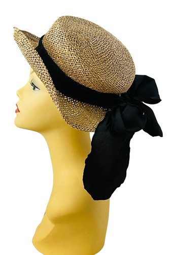 Vtg ladies straw - vtg, boater
