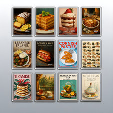 Acrylic Food & Drinks Fridge Magnet – Souvenir Gift Refrigerator Decoration