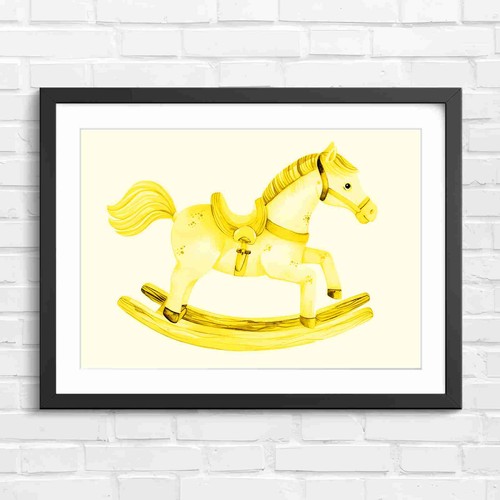 Whimsical vintage rocking - whimsical,