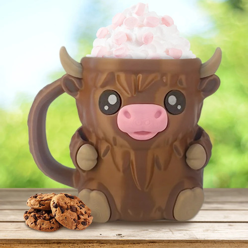 Printed highland cow ice - 3d,