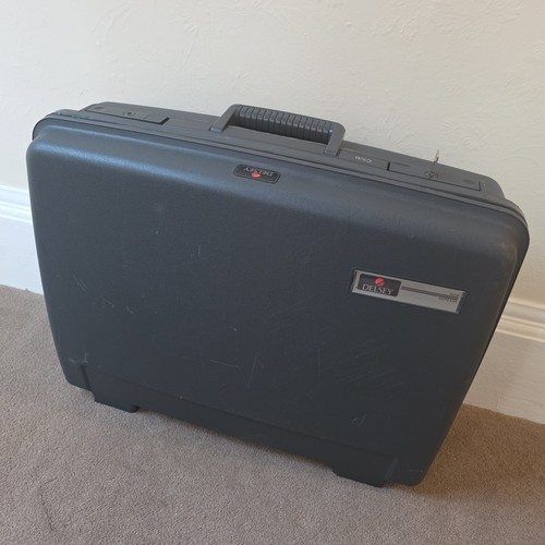 Vintage dark grey hardside - dark,