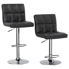Set of 2 Tall Bar Stools Bar