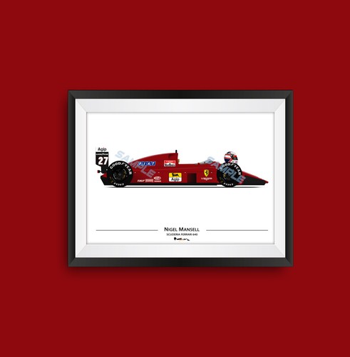 Nigel mansell ferrari 640 - mansell, f1