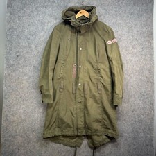 Diesel Jacket  Womens Size UK L Parka Military Khaki Grunge Punk Trench Coat