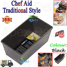 Chef Aid Traditional 2LB Rectangular Bread Metal Style Loaf Tin Pan Non Stick UK