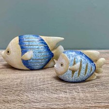 Ceramic fish ornament - ceramic,