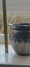 Vintage Ornate Metal Vase –