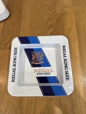 Regal Embassy King Size Melamine Ashtray 6.5”x6.5”.   