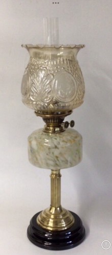 Antique oil lamp - antique, lamp,