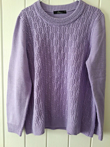 Bonmarche purple knit round - bonmarche,