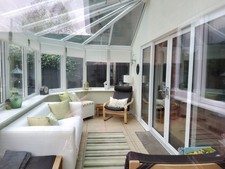 White UPVC Double Glazed  Conservatory, Thermo Glazed Roof & Opening Roof Lights