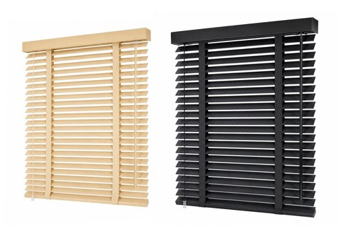 Faux wood venetian window - faux,