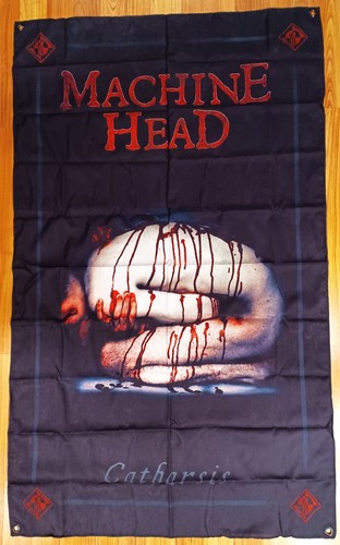 Machine head textile poster - head,